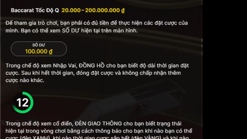 Quy trình diễn ra ván bài baccarat uy tín